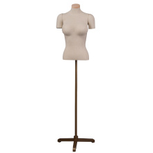 Fabric covered big breast underwear display female half body torso upper body female mannequin